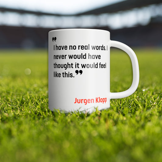 Liverpool Mugs - Jurgen Klopp No Real Words YNWA LFC LVP00027